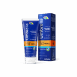 Umbrella Crema SPF 50. Con vitamina E posee acción hidratante, humectante y una alta protección, dejando la piel suave y tersa.