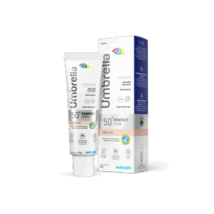 Umbrella Perfect Skin Tono Claro SPF 50. Emulsión satinada con fotoprotección y toque seco que matifica y se adaptan al color de tu piel.