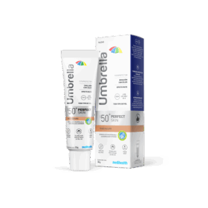 Umbrella Perfect Skin Tono Oscuro SPF 50. Emulsión satinada con fotoprotección y toque seco que matifica y se adaptan al color de tu piel.